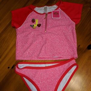 Juicy Couture 2-Piece Swim Rashguard Set